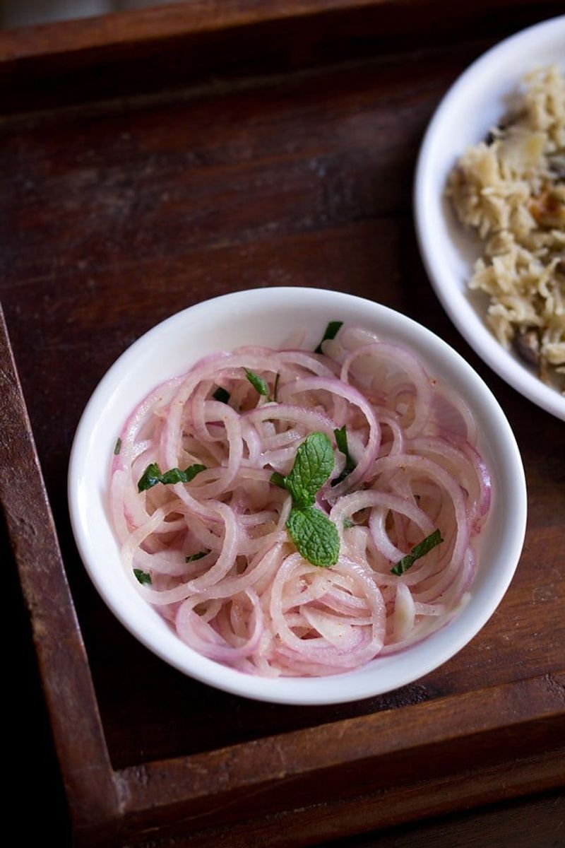 Raw Onion Rings In Salads