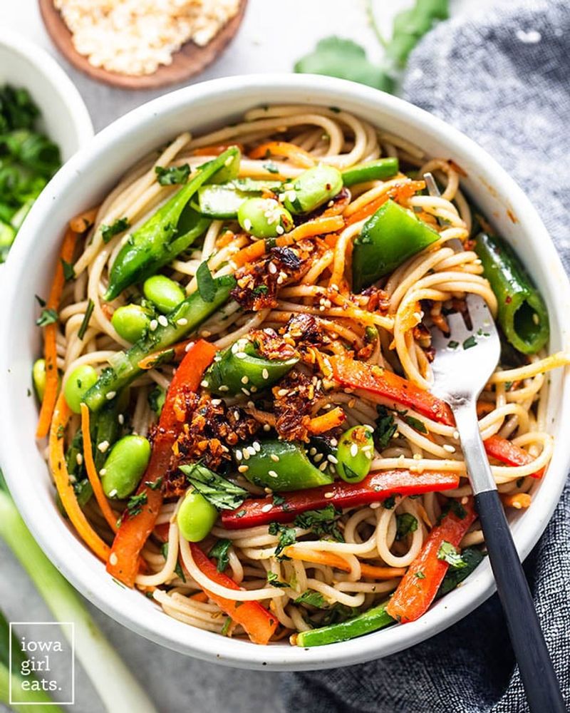 Chilled Sesame Noodle Cups