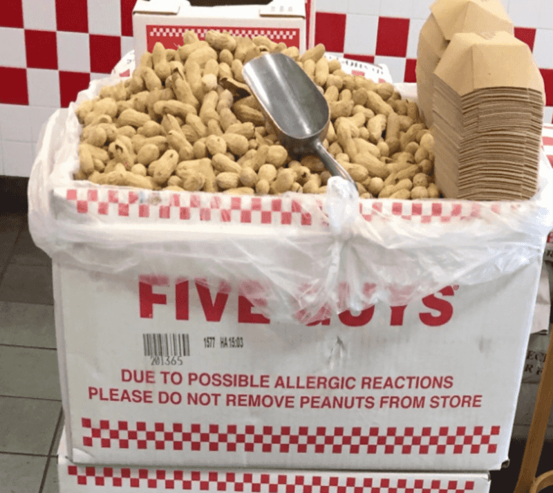 Skipping The Peanuts Or Not Taking Them To-Go
