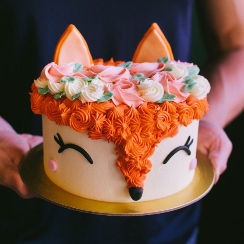 Kim-Joy’s Fox-Themed Chocolate Cake