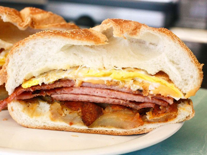 New Jersey – Pork Roll And Cheese On A Hard Roll