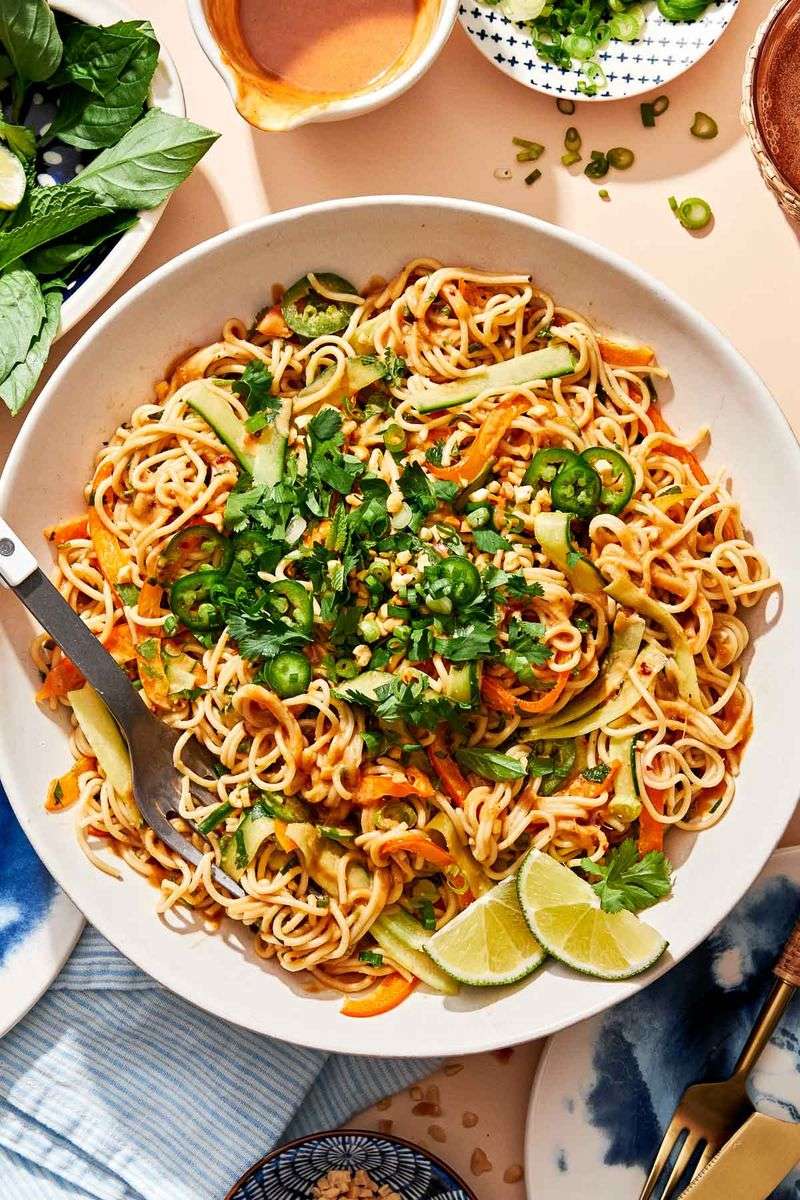Chilled Peanut Noodle Bowls