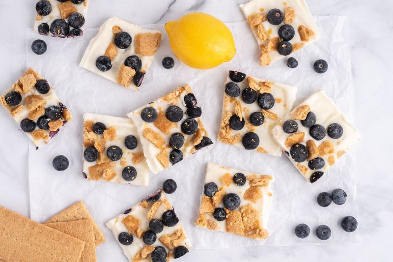 Blueberry Lemon Yogurt Bark