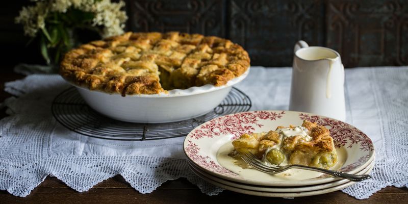 Gooseberry Fool Pie