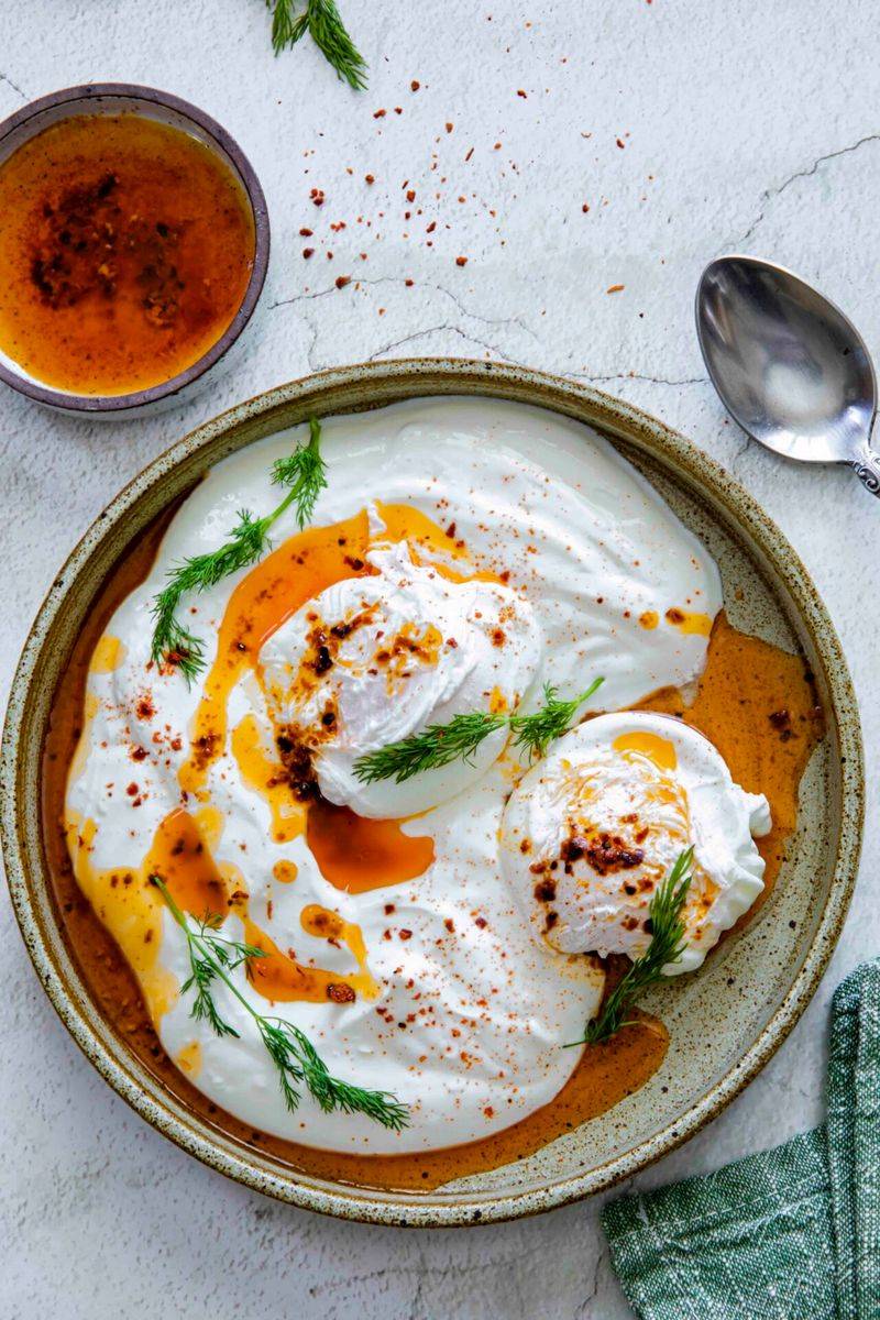 Turkish-Style Eggs With Spiced Butter And Yogurt