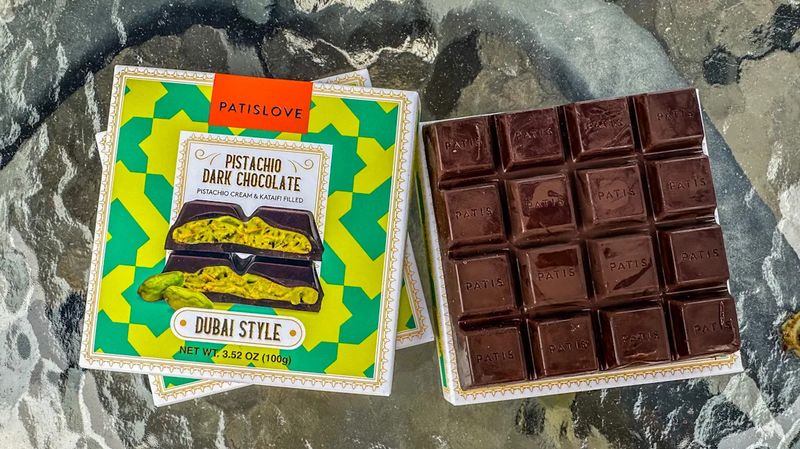 Patis Love Pistachio Dark Chocolate Dubai‑Style