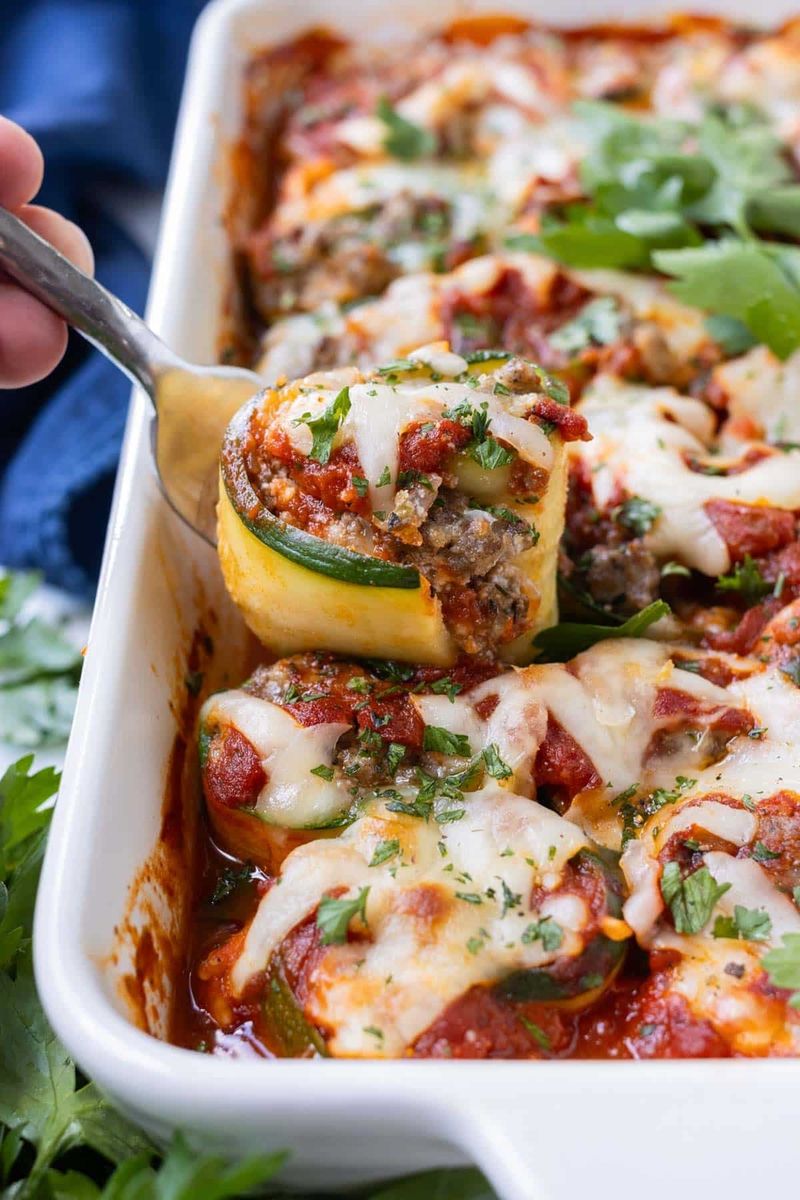 Zucchini Lasagna Roll-Ups