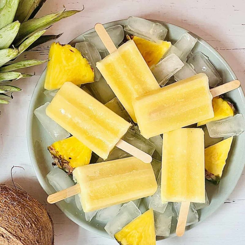 Piña Colada Coconut Cream Pops
