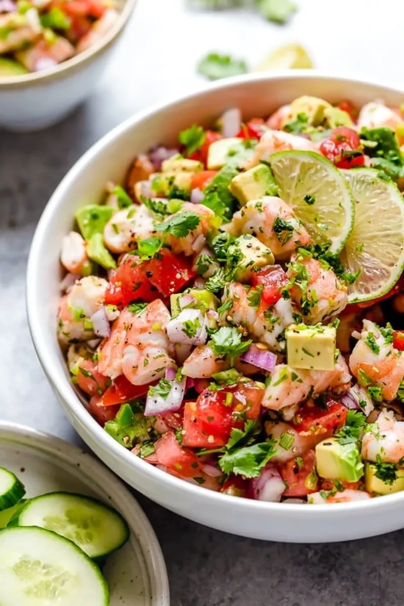 Zesty Lime Shrimp And Avocado Salad