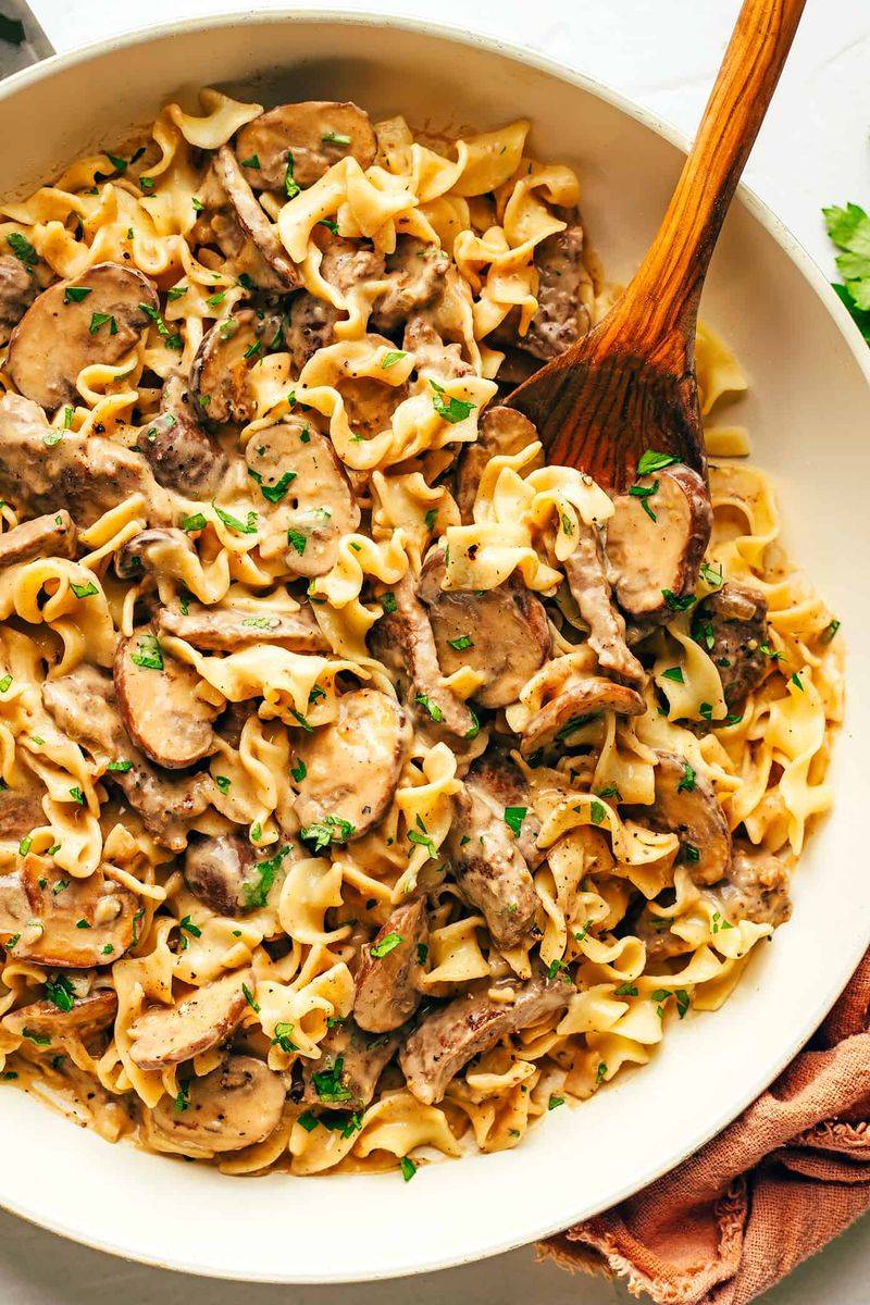 Beef Stroganoff With Cream Of Mushroom