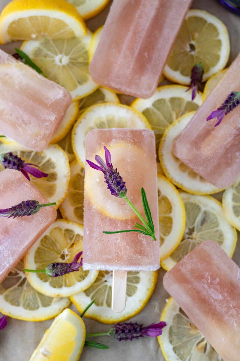 Honey Lavender Lemonade Pops
