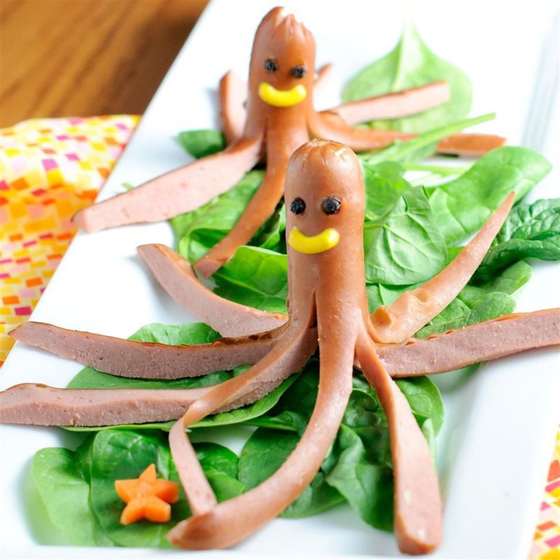 Squidward's Tentacle Hot Dogs