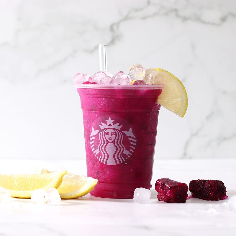 Mango Dragonfruit Lemonade Refresher