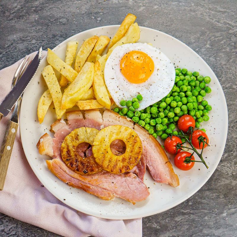 Gammon, Egg And Chips