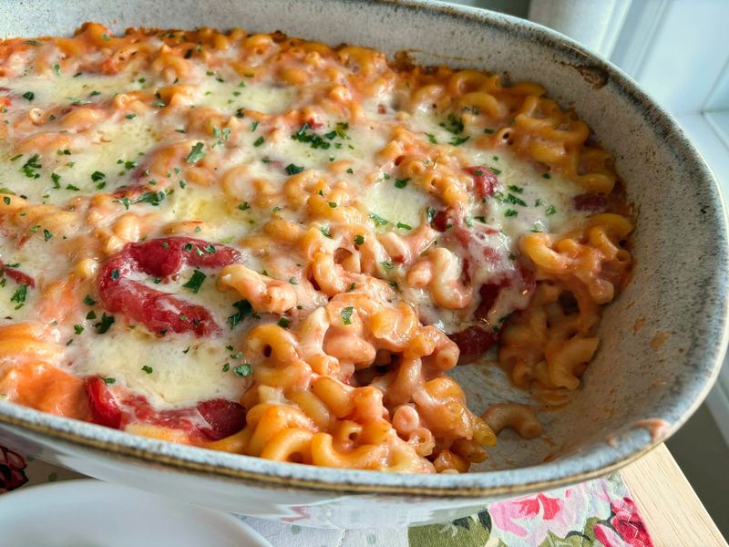 Baked Macaroni And Tomatoes