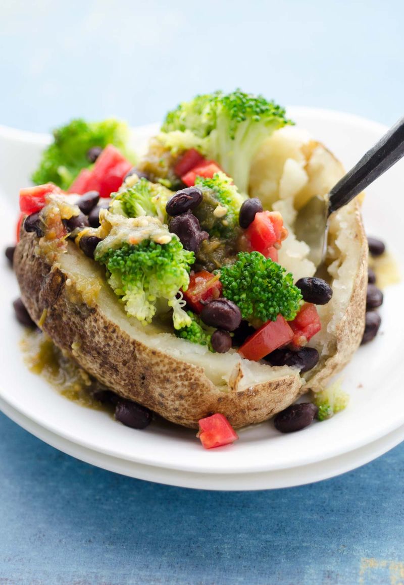 Vegetable-Stuffed Baked Potato