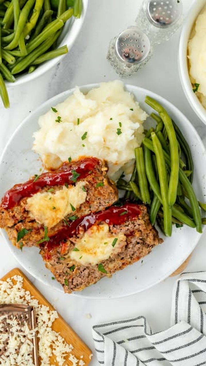 Mashed Potato-Stuffed Meatloaf