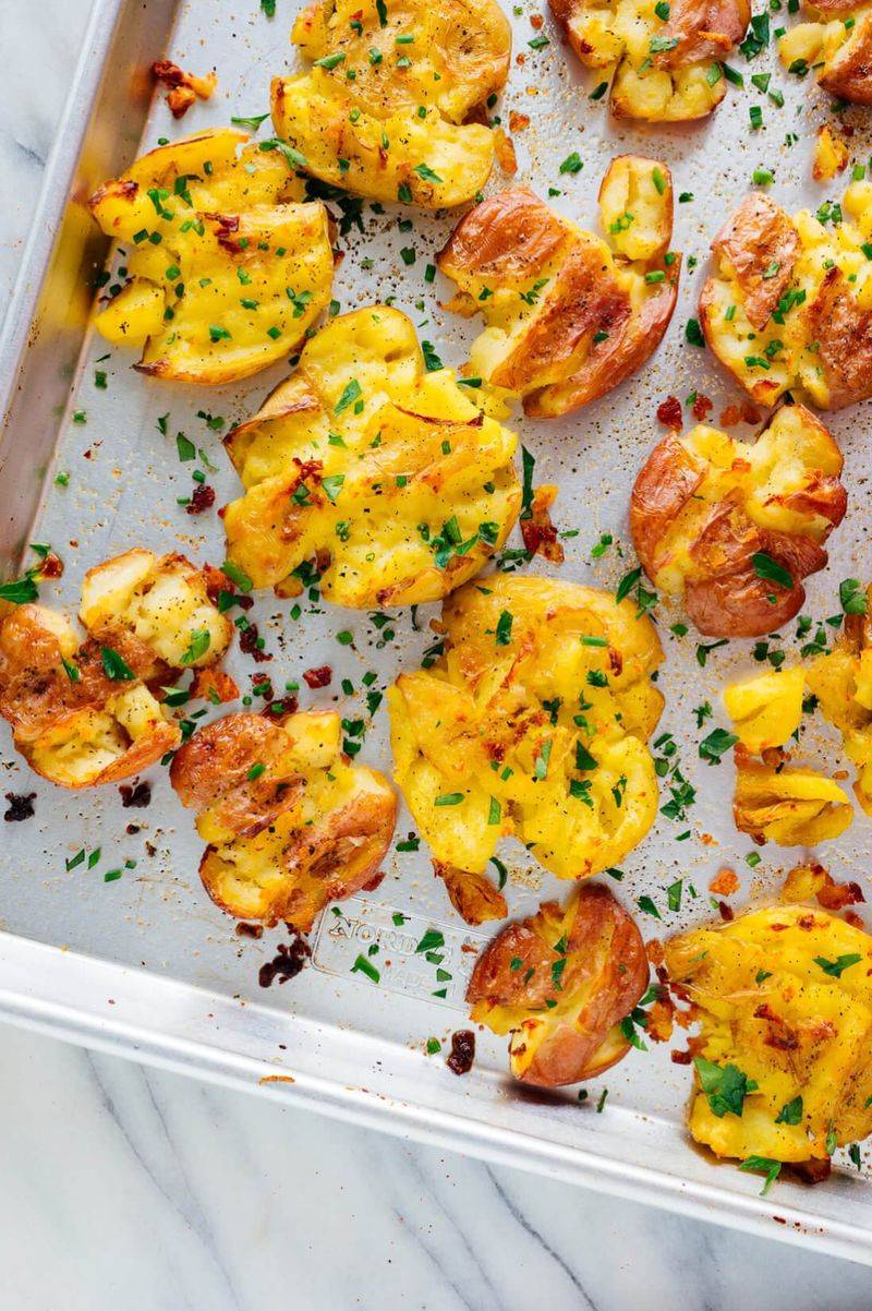 Smashed Breakfast Potatoes