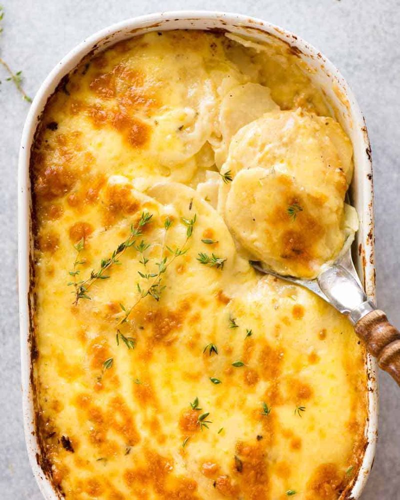 Creamy Potato Gratin With Gruyère Cheese