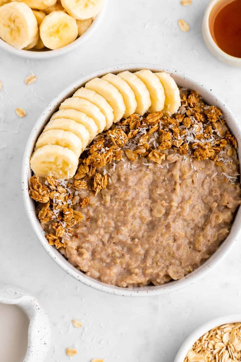 Almond Butter Banana Oatmeal