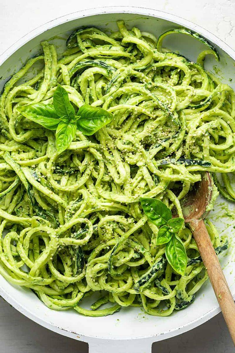 Zucchini Noodle Pesto Pasta