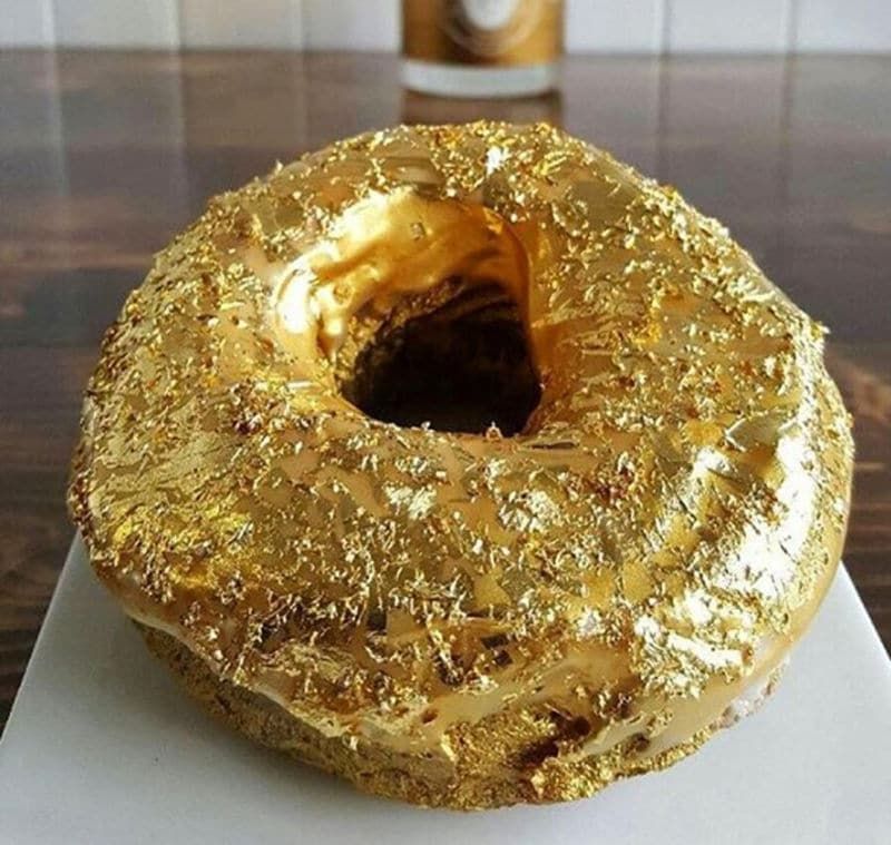 Gold-Covered Food Is Just Showing Off