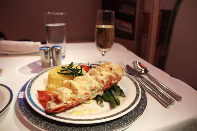 Singapore Airlines’ Lobster Thermidor In Suites Class