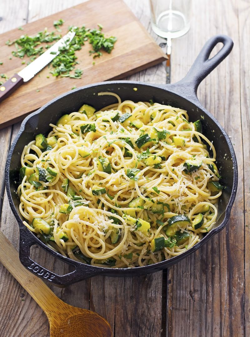 Grilled Zucchini Carbonara