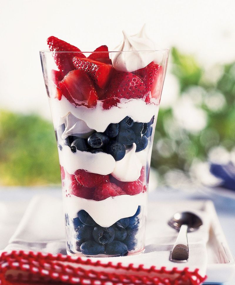Patriotic Breakfast Parfaits