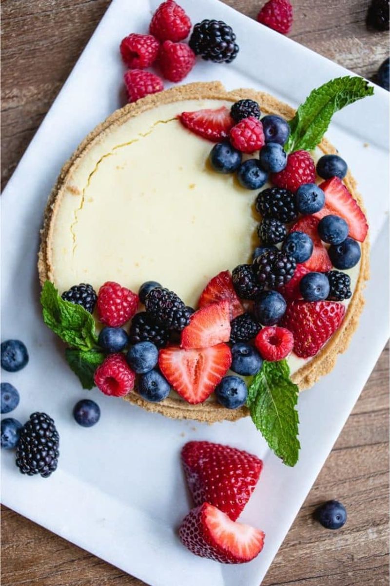 Keto Coconut Cream Tart With Berries