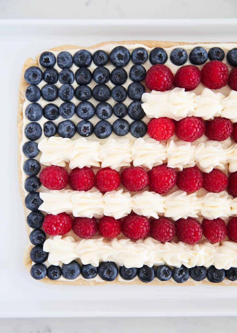 Flag Fruit Pizza