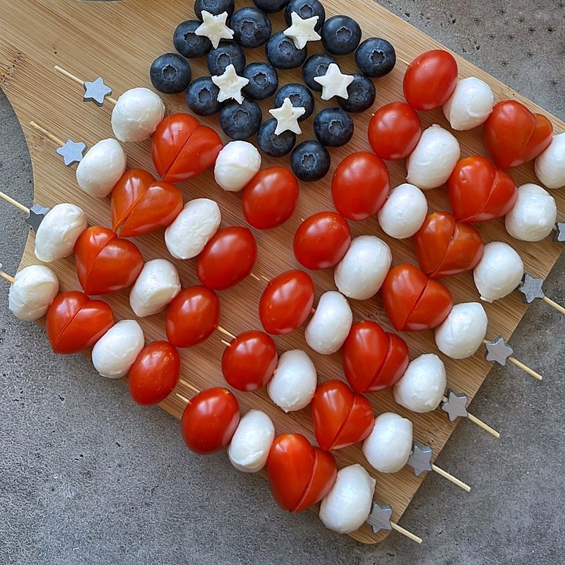 Star-Studded Caprese Skewers