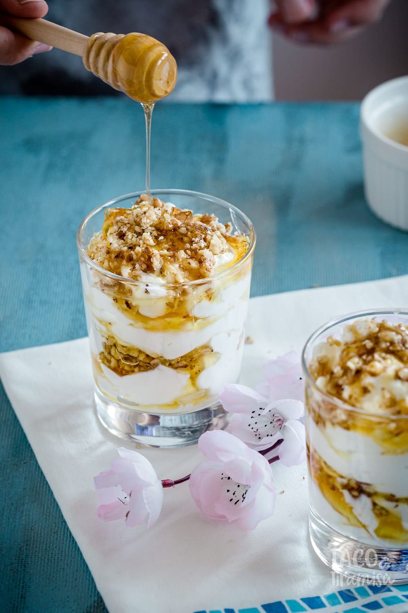 Yogurt With Honey And Walnuts