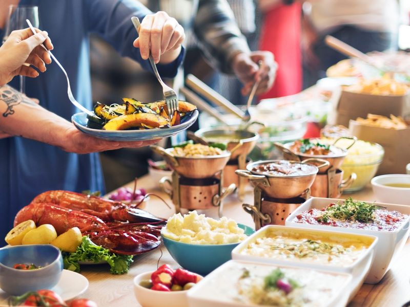 Buffet Food Past Its Prime