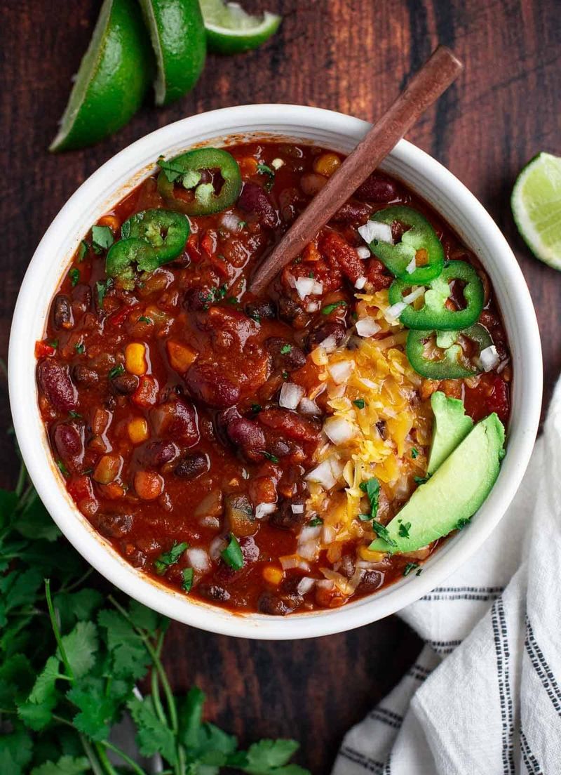 Three-Bean Vegetarian Chili