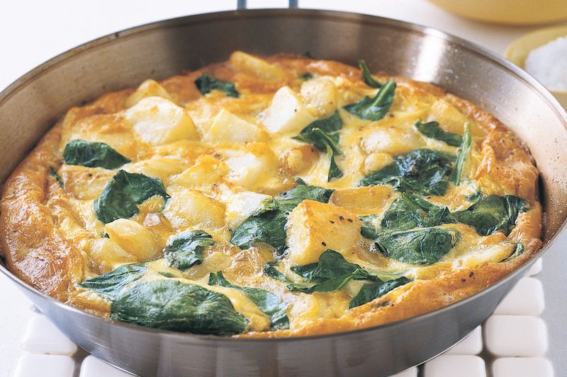 Potato And Spinach Frittata