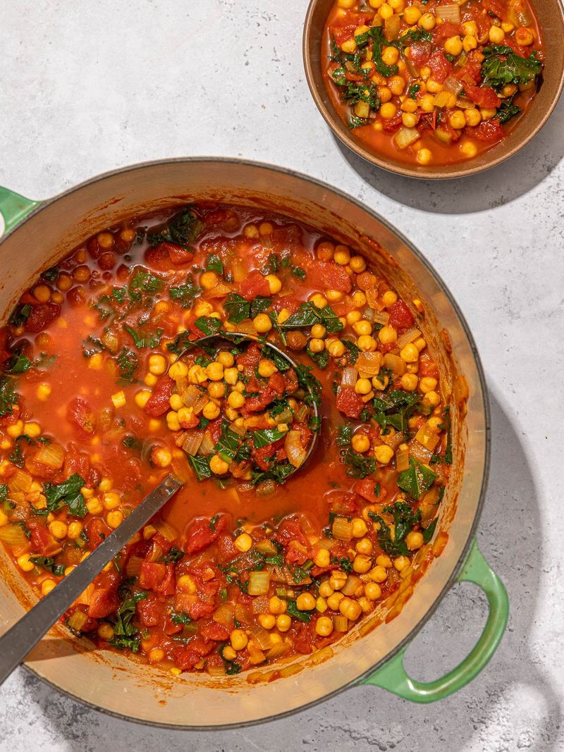 Spicy Chickpea & Kale Stew