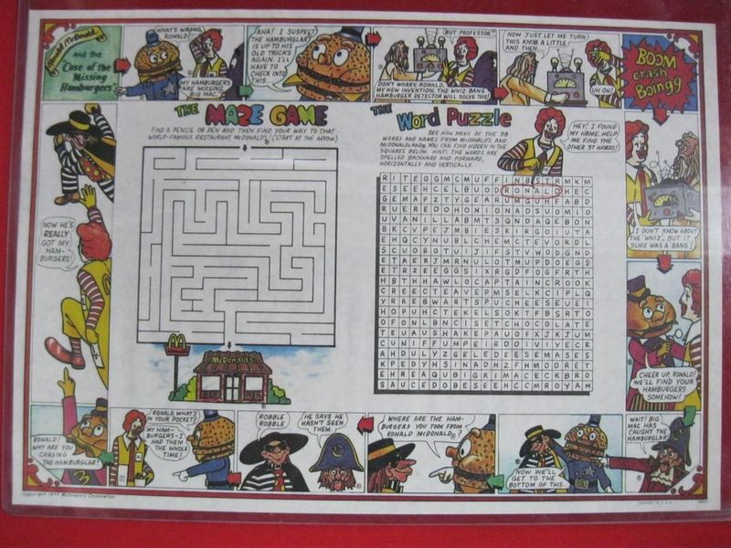 Paper Placemats With Mazes