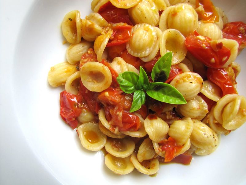 Garlicky Tomato And Anchovy Orecchiette