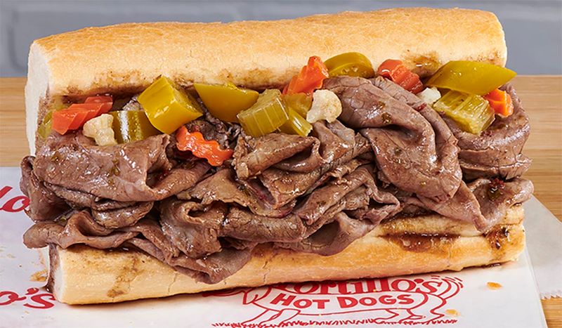 Portillo's Italian Beef Sandwich