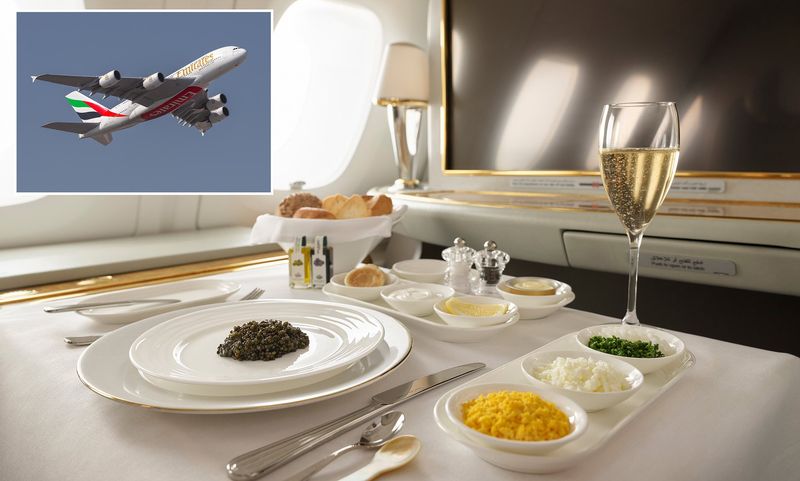Emirates’ Caviar Service In First Class