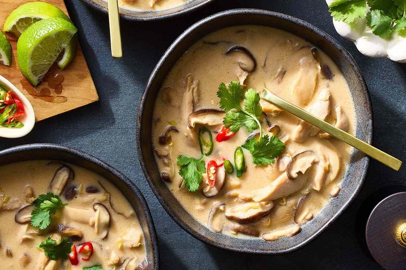 Spicy Thai Coconut Chicken Soup