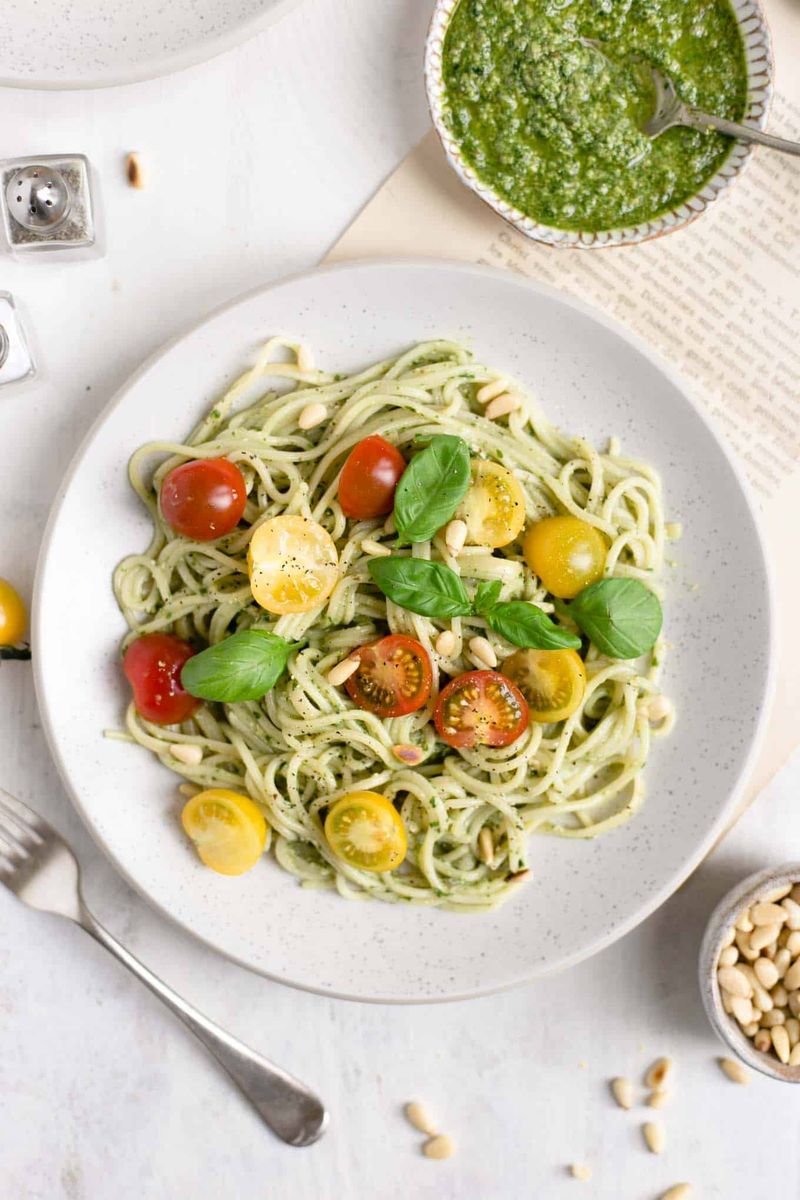 Green Goddess Tomato Pasta