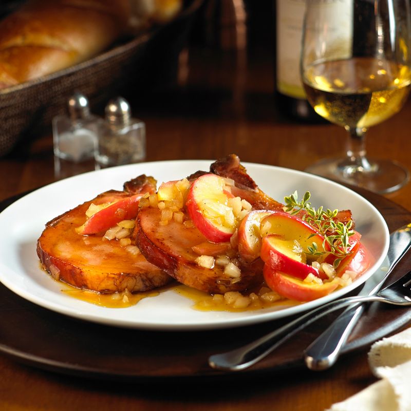 Apple Butter Smoked Pork Chops