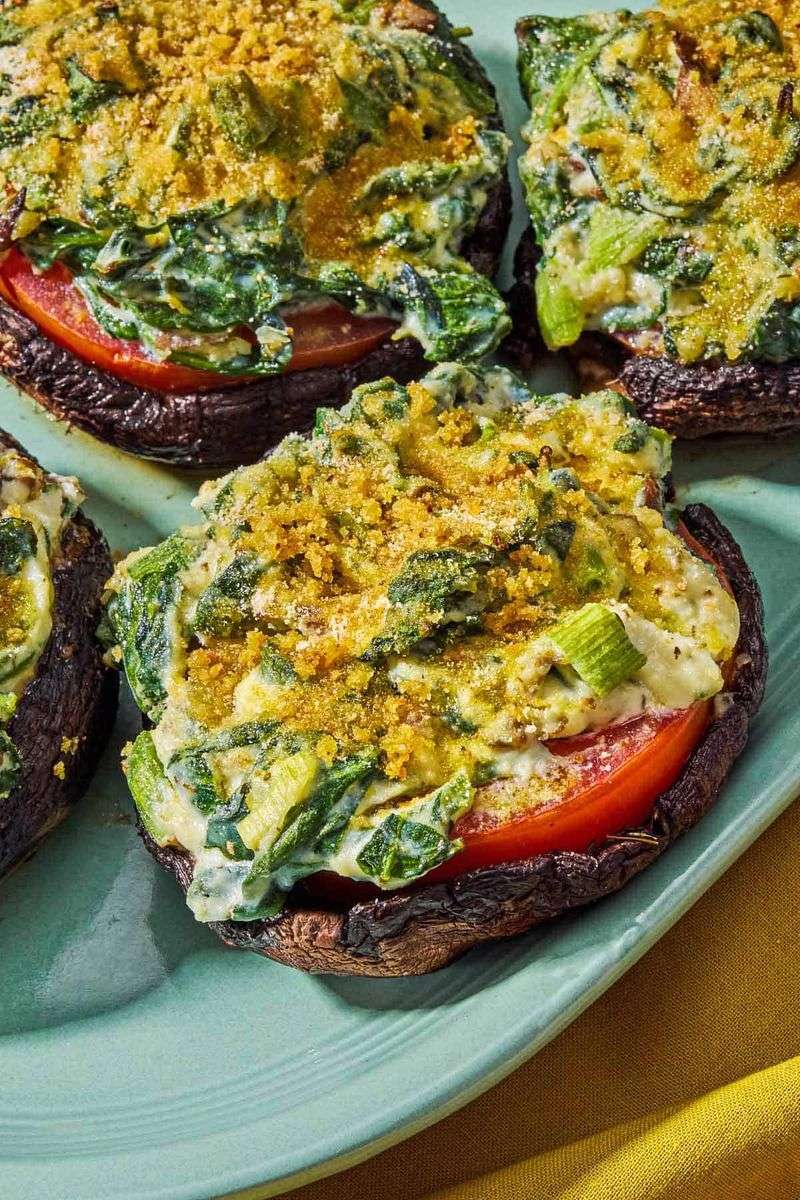 Grilled Stuffed Portobello Mushrooms