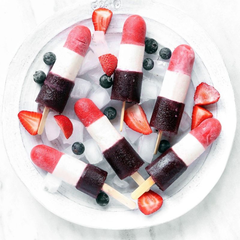 Berry Firecracker Popsicles