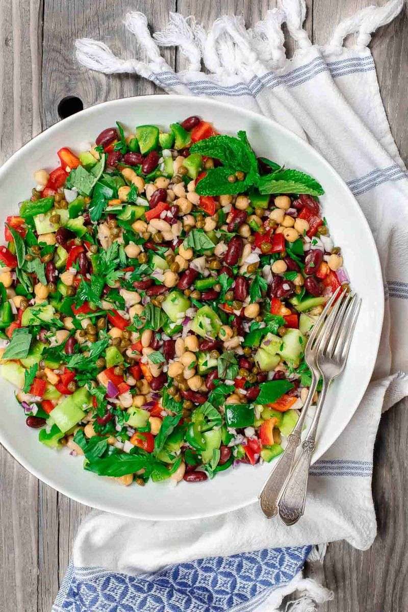 Three Bean Protein Salad