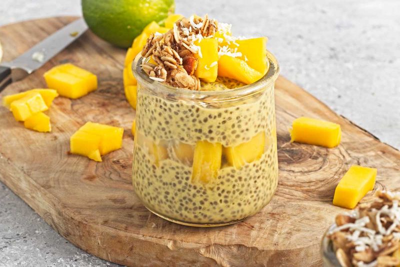 Mango Coconut Chia Pudding