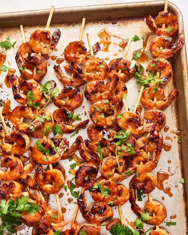 Firecracker Shrimp Skewers