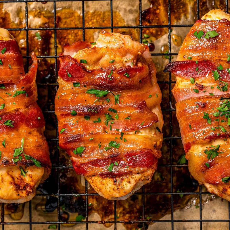 Maple Bacon-Wrapped Chicken